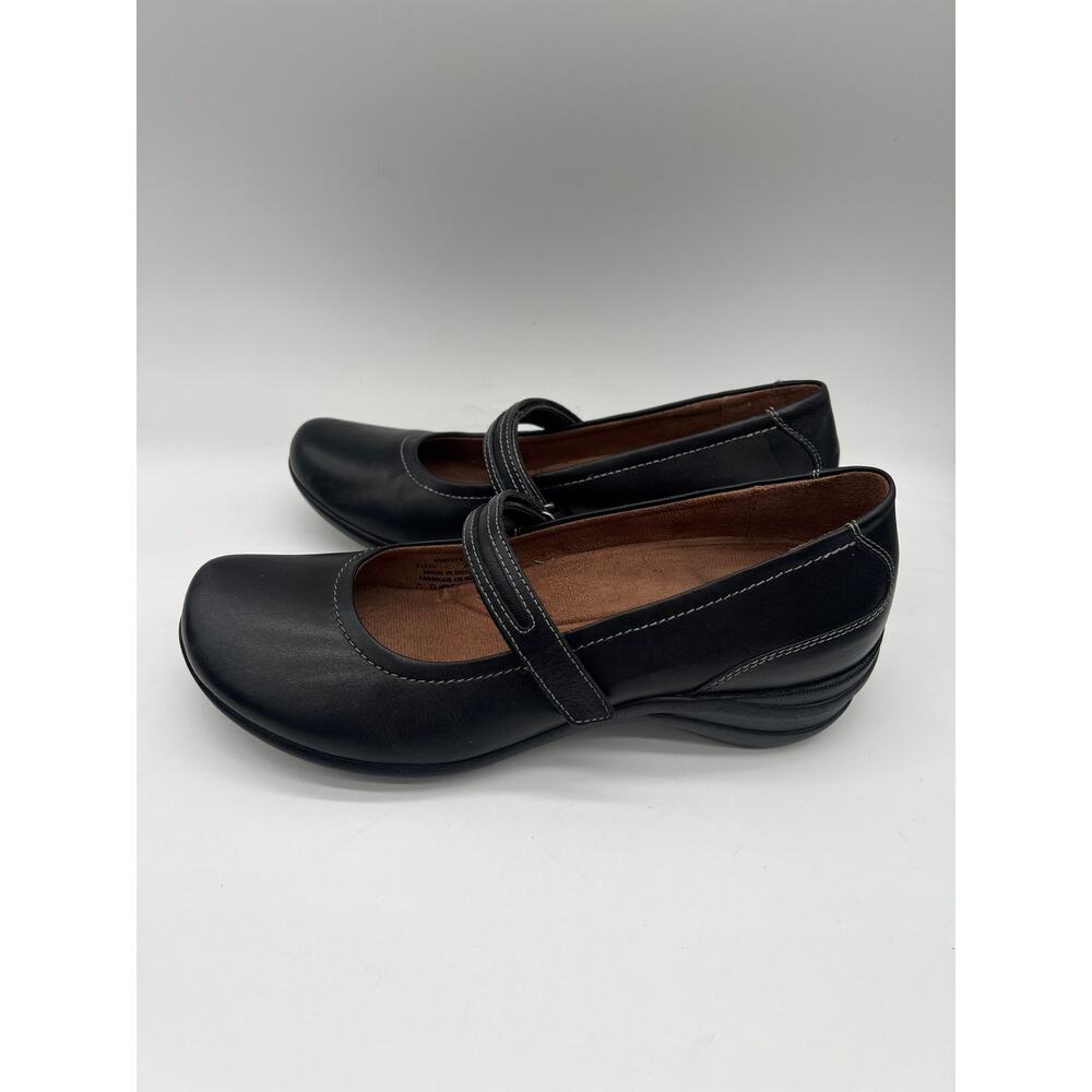 Hush Puppies Mary Jane Loafers Women’s 8 Black Leather Preppy Cottagecore Boho